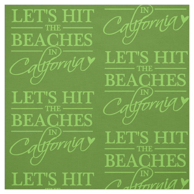 CALIFORNIA BEACHES custom colour fabric (Swatch)
