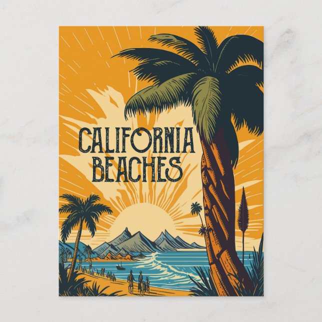 California Beaches Postcard (Front)