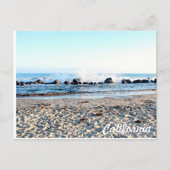 California Beaches Postcard | Waves (Front)