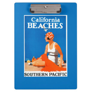 California Beaches Promotional Poster Clipboard