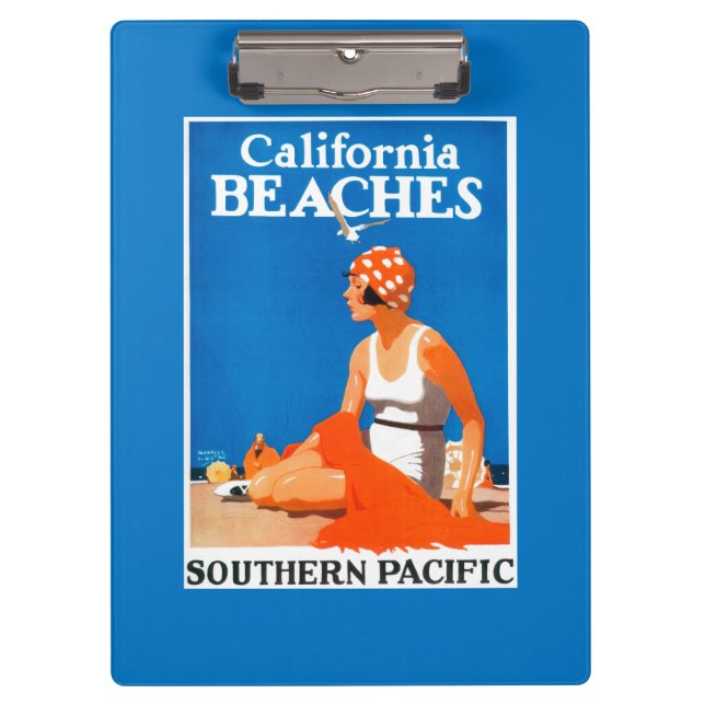 California Beaches Promotional Poster Clipboard (Front)