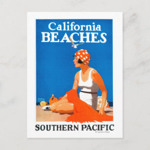 California Beaches Promotional Poster Postcard