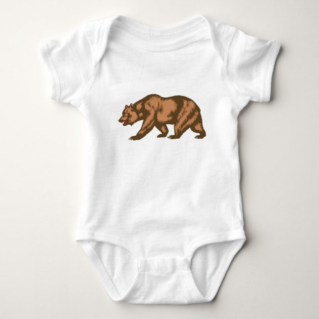 California Bear Baby Bodysuit (Front)