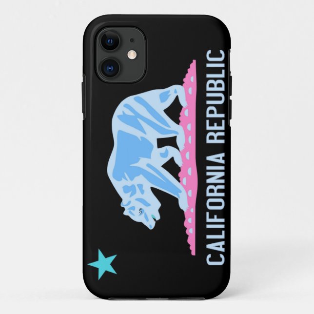California Bear Flag Republic - iPhone Case (Back)
