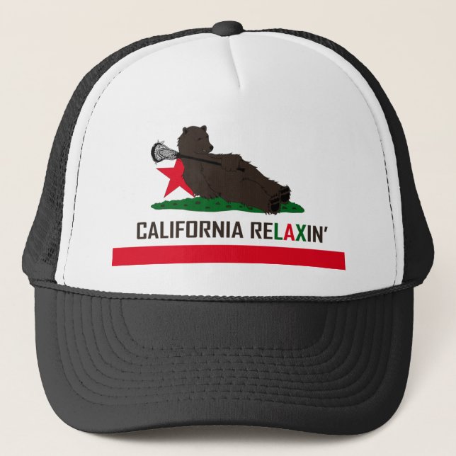 California Bear Lacrosse Trucker Hat (Front)