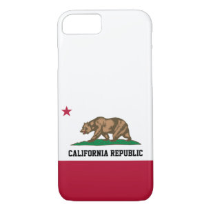 California Bear Republic Flag Grizzly and Star Case-Mate iPhone Case