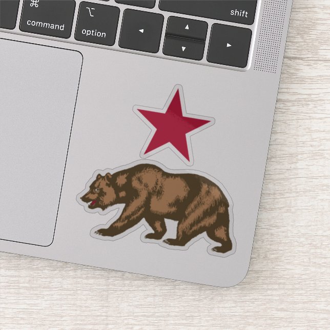 California Bear Republic Grizzly and Star (Detail)