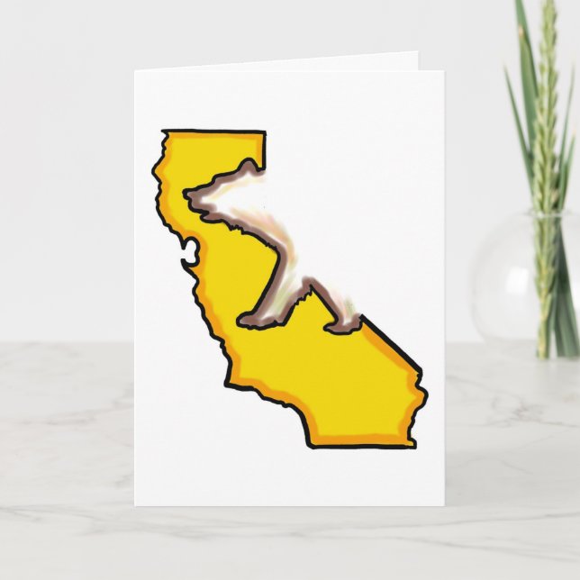 California bear state symbol custom greeting card (Front)