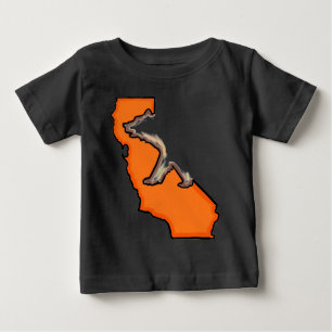 California bear state symbol orange baby outfit baby T-Shirt