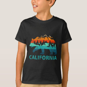 California Bear Vintage Retro Nature Hiking Souven T-Shirt