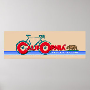 California bike adventures poster