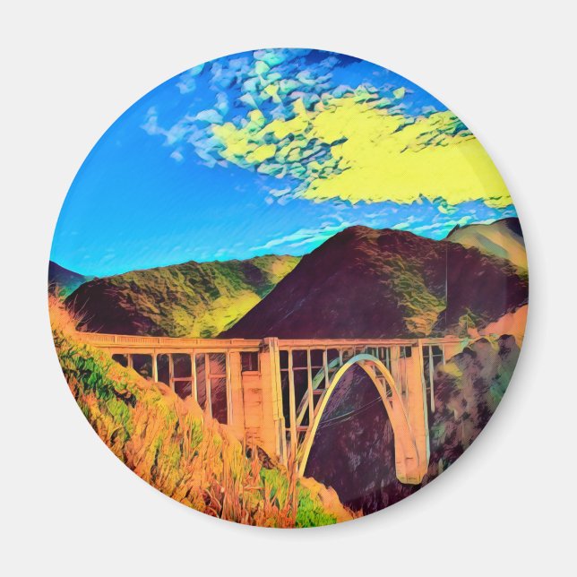 California - BIXBY CREEK - Bridge Magnet (Front)