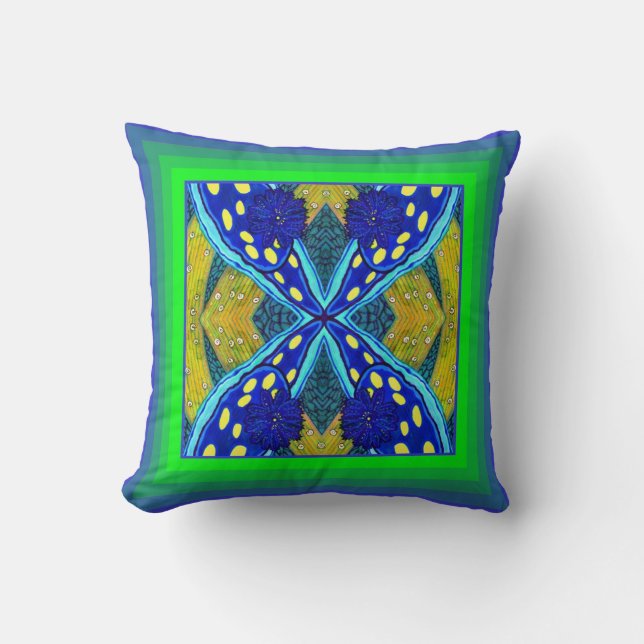 California Blue Dorid Nudibranch Cushion (Front)