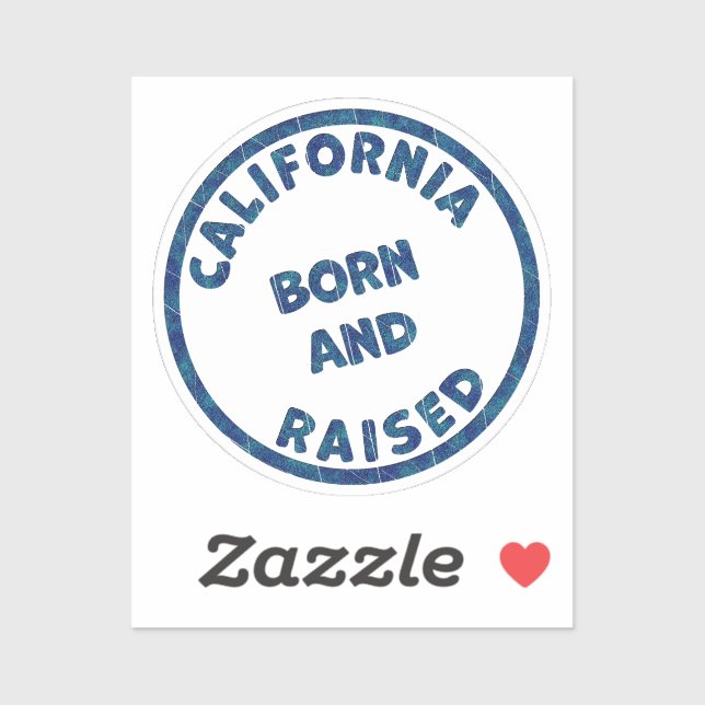California Born and Raised Illustration (Sheet)