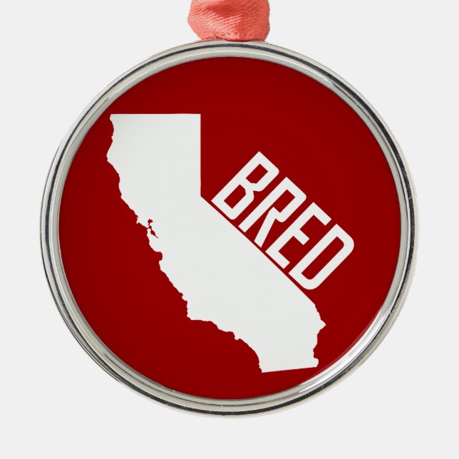 California Bred Metal Tree Decoration (Front)
