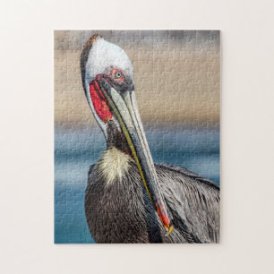 California Brown Pelican, Fine Art Photo, Jigsaw Puzzle