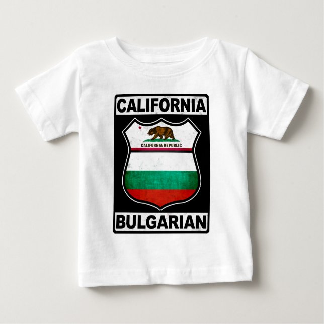 California Bulgarian American Baby T-Shirt (Front)