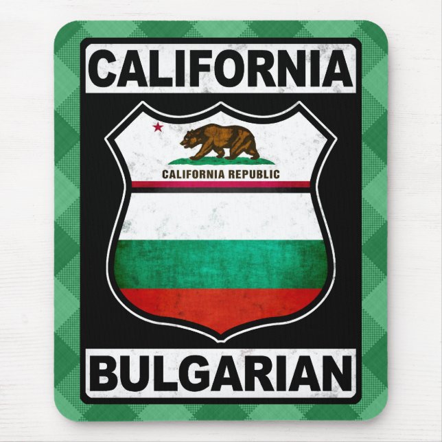 California Bulgarian American Mousemat (Front)