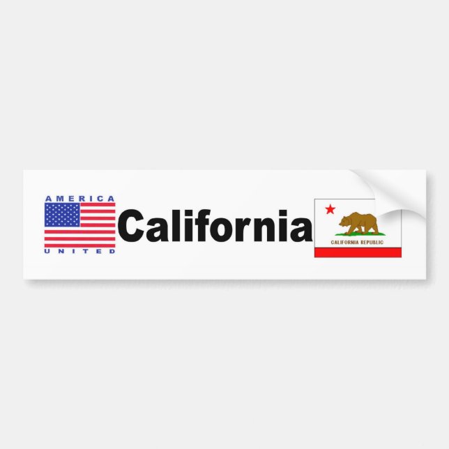 California Bumper Sticker (Front)