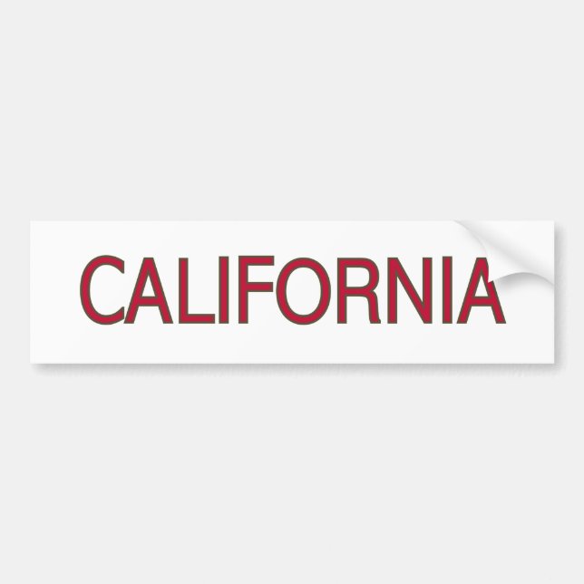 California Bumper Sticker (Front)
