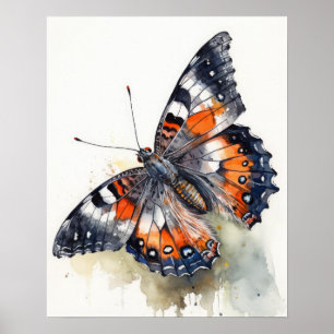 California Butterfly Art Print Poster