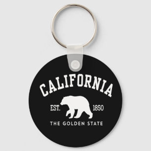 California CA Bear Key Ring