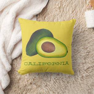 California Cali Avocado Avocadoes Health Food Cushion