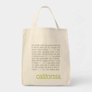 California Canvas Tote Bag