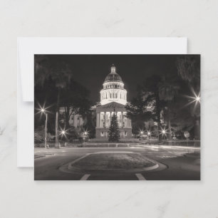 California Capitol Building at Nighttime Postcard