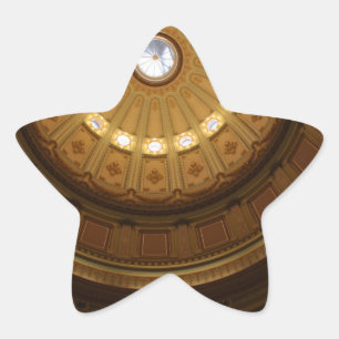California Capitol Dome Star Sticker