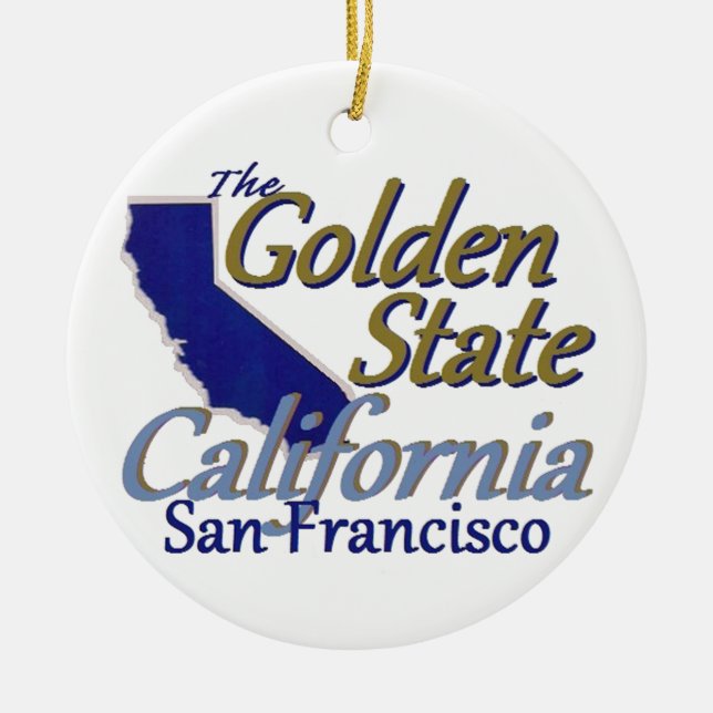 CALIFORNIA CERAMIC TREE DECORATION (Front)