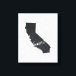 California Chalkboard Home State Map Canvas Print<br><div class="desc">California Chalkboard Home State Map Canvas Print</div>