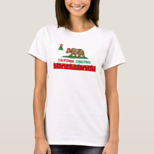 California Christmas Flag T-shirt