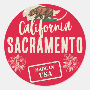 California Cities Classic Round Sticker