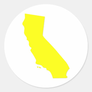 California Classic Round Sticker