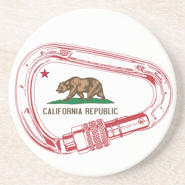 California Climbing Carabiner Coaster (Front)