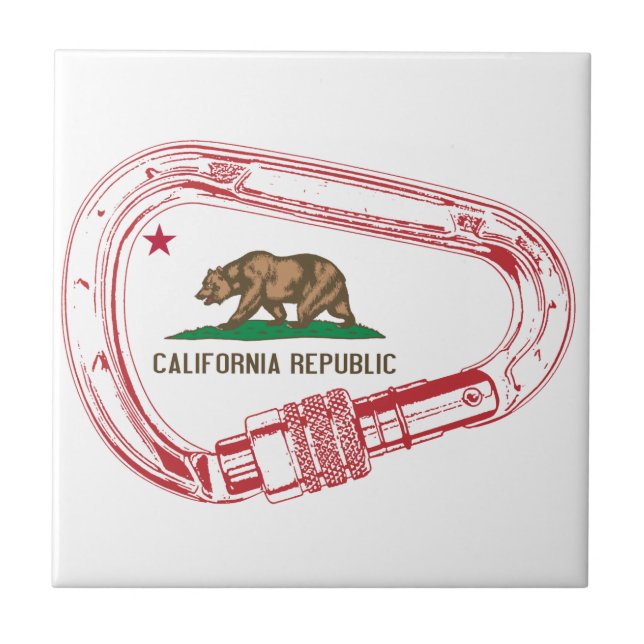 California Climbing Carabiner Tile (Front)