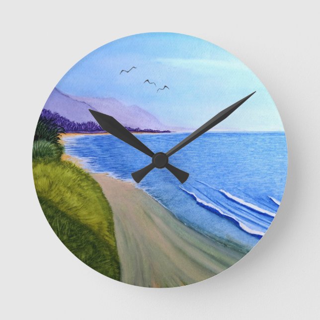 California Coast  Round Clock (Front)