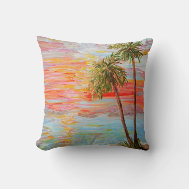 California Coast Sunset Cushion (Front)
