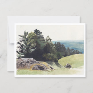 California Coastal Landscape Painting Postcard