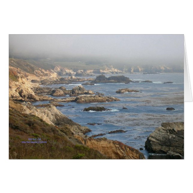 California Coastline - Big Sur - Card (Front Horizontal)