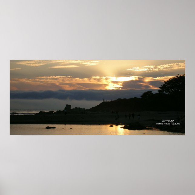 California Coastline - Carmel Sunset - Poster (Front)