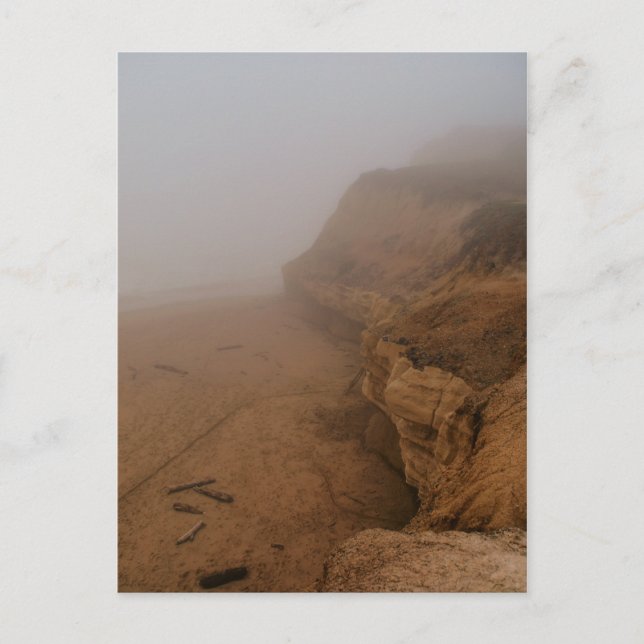 California Coastline in Fog Postcard (Front)