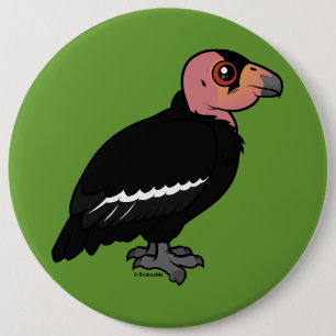 California Condor 6 Cm Round Badge