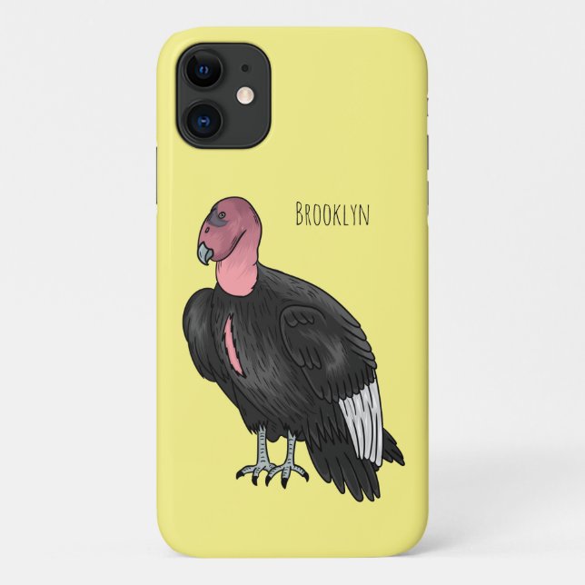 California condor bird cartoon illustration Case-Mate iPhone case (Back)