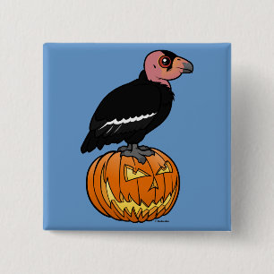 California Condor Halloween 15 Cm Square Badge