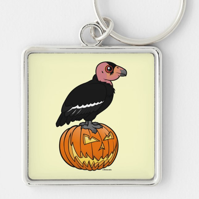 California Condor Halloween Key Ring (Front)