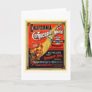 California - Cornucopia of the World Card
