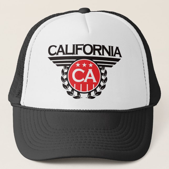 California Crest Design Trucker Hat (Front)