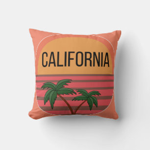 California Cute Design Gift Ideas Sunset Palms Cushion